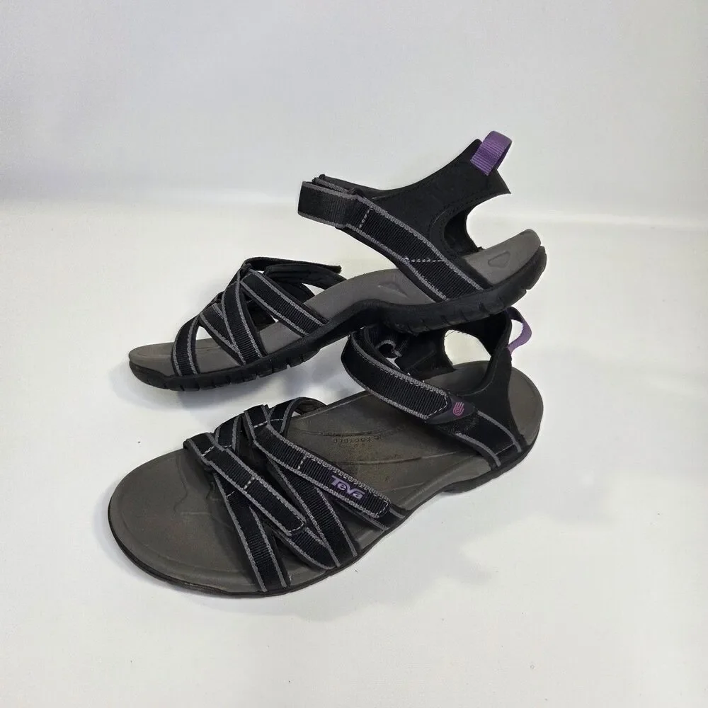 Teva Tirra Sandals Womens Size 9 Black Strappy Outdoor Sport Hiking Comfort
